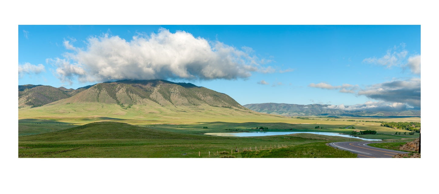 " Sheep Mountain Crossing the Laramie Plains " Greeting Card