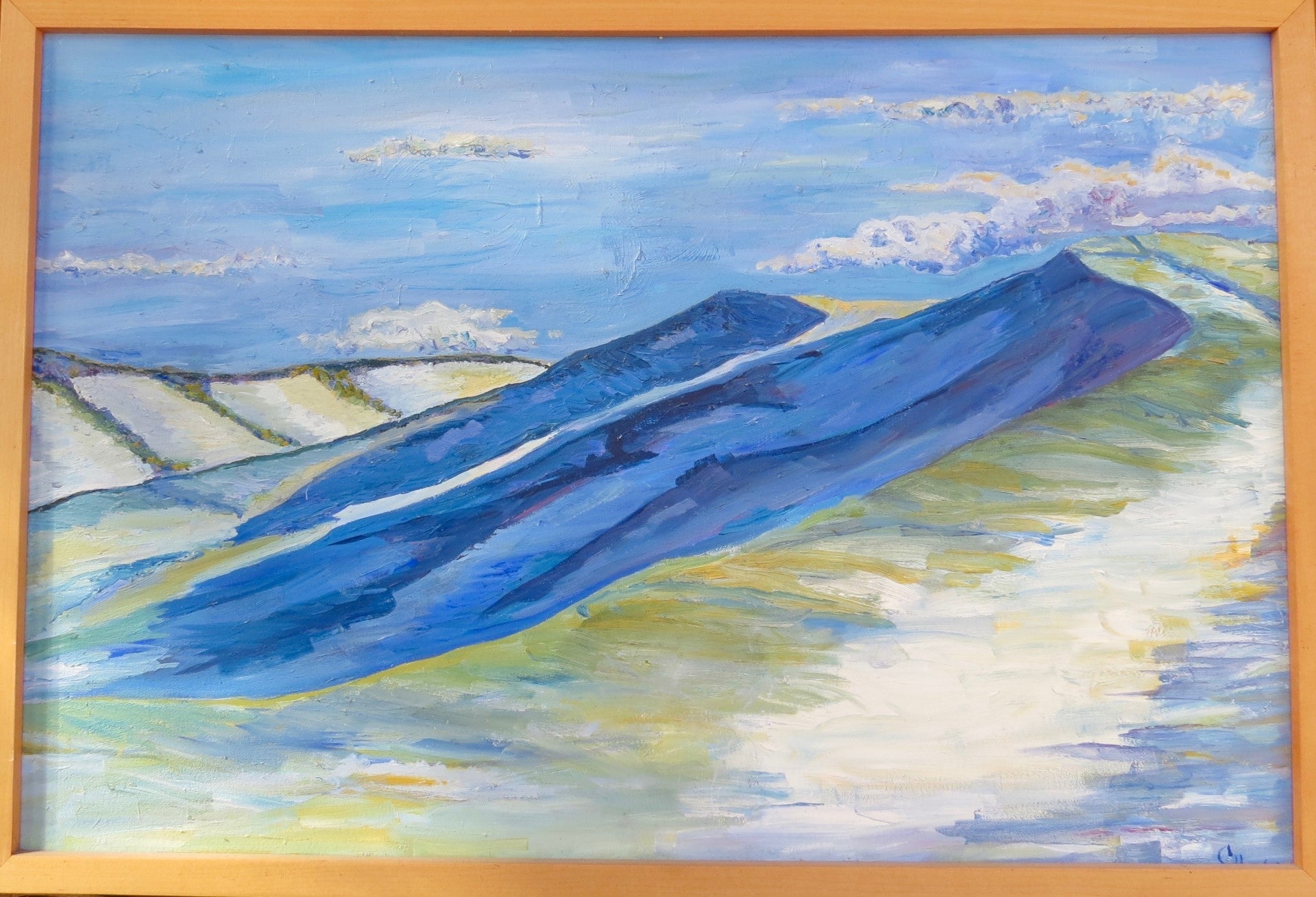 " Wild Horse Dunes " Framed Original Oil Painting
Artist: Celeste Havener

Original Oil Painting


Dunes outside of Centennial Wyoming on the Wild Horse Ranch


Painted on canvas

Framed in a pine frame


30" long x 20" high painting

31" long x 21" high as framed

Bolt and wire on back for hanging


Have a view of Wyoming in your home


Please note item is an original