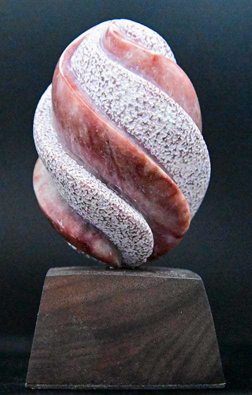 " Red Egg " Utah Alabaster Sculpture