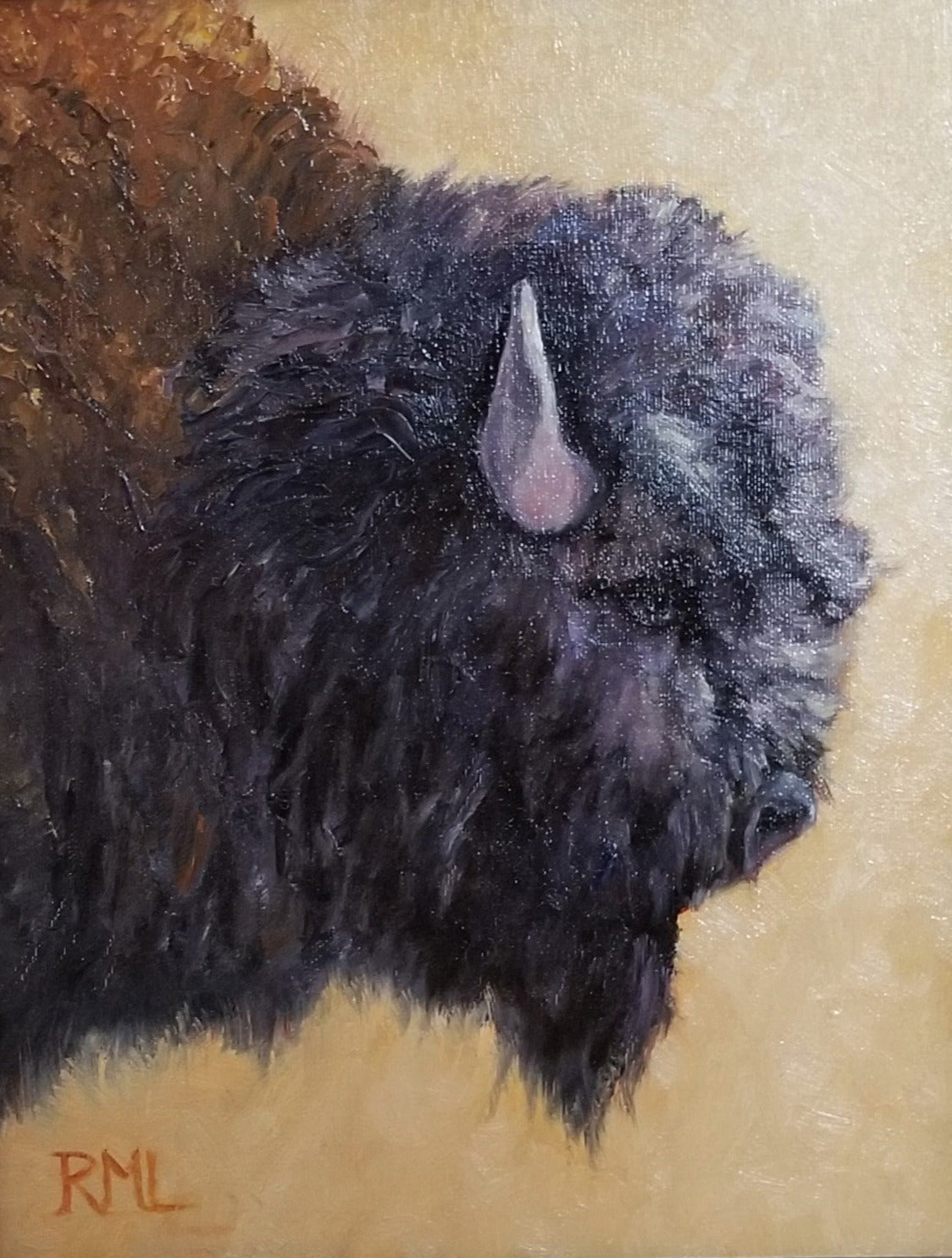 " Yellowstone Boy " Bison Print