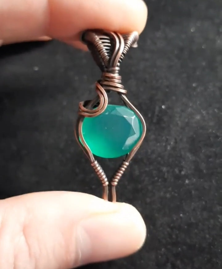 Green Onyx Micro Pendent